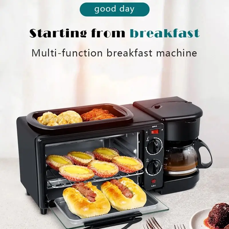 Breakfast Maker Microwave 3 in 1 Breakfast Station Oven Coffee Maker and Frying Pan
Breakfast Maker Microwave 3 in 1 Breakfast Station Oven Coffee Maker and Frying Pan