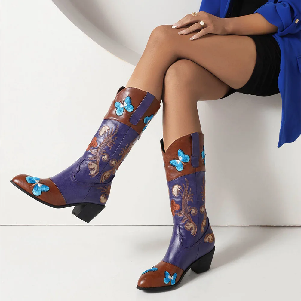 AOSPHIRAYLIAN Wesatern Sewing Floral Cowboy Butterfly Embroidery Boots For Women 2023 Women's Retro Cowgirl Riding Boots Shoes
AOSPHIRAYLIAN Wesatern Sewing Floral Cowboy Butterfly Embroidery Boots For Women 2023 Women's Retro Cowgirl Riding Boots Shoes