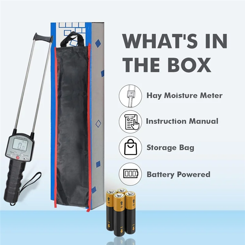 BAAR-Digital Hay Moisture Tester With Probe: Accurate Monitoring For Optimal Hay Condition
BAAR-Digital Hay Moisture Tester With Probe: Accurate Monitoring For Optimal Hay Condition