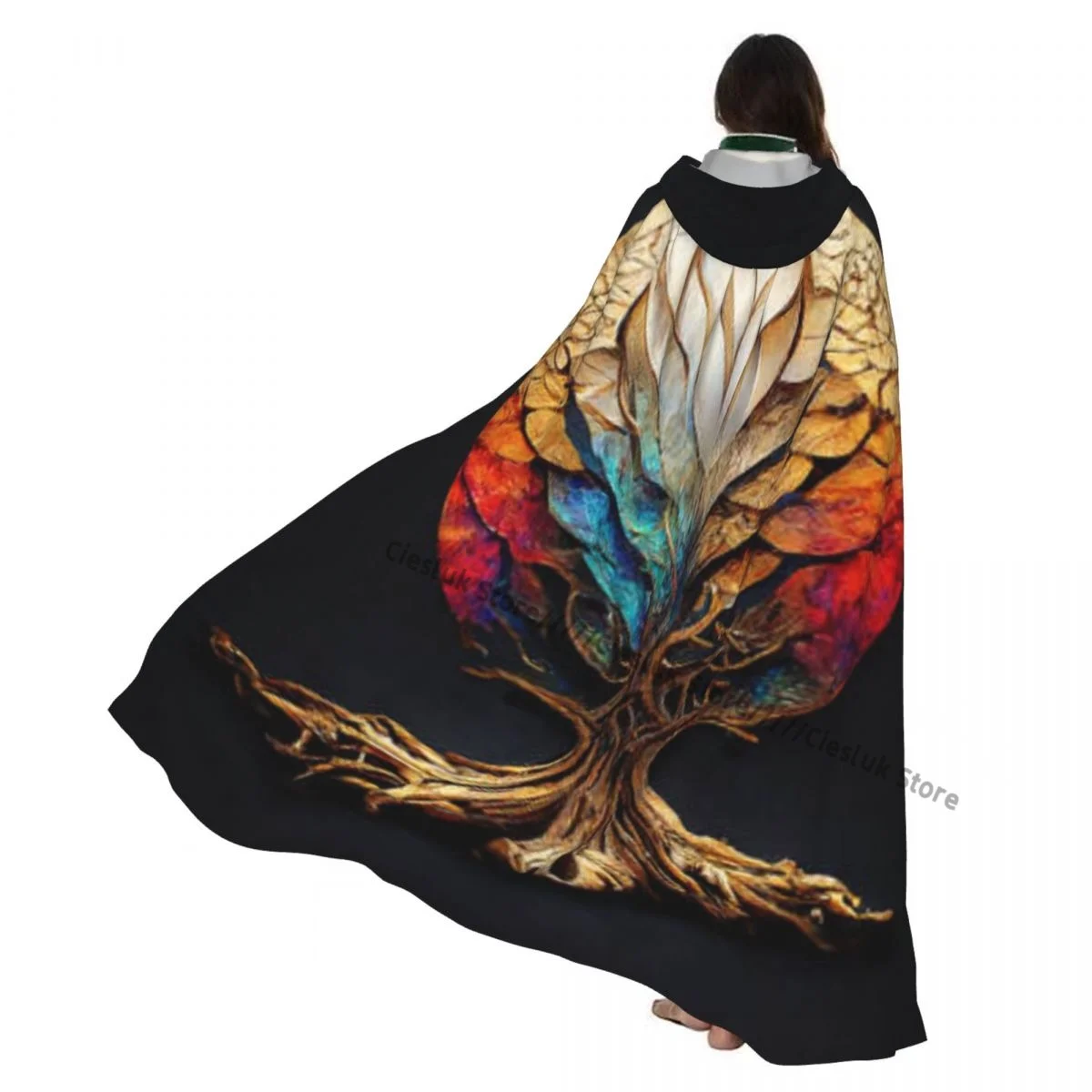 Movie Hocus Pocus Witch Cloak Tree Of Life Yggdrasil Hooded Cosplay Costume Adult Long Party Cape
Movie Hocus Pocus Witch Cloak Tree Of Life Yggdrasil Hooded Cosplay Costume Adult Long Party Cape