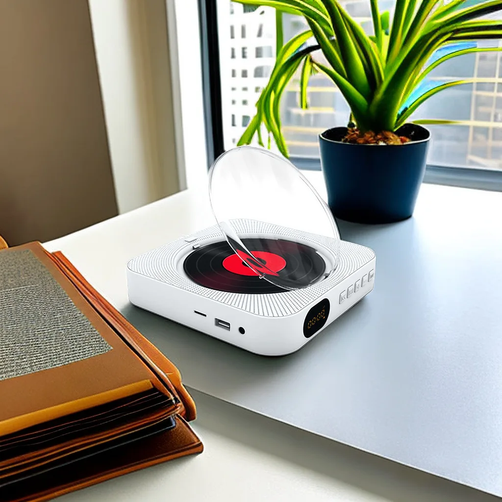 Portable CD Player Bluetooth Speaker Stereo CD Players LED Screen Wall Mountable CD Music Player with IR Remote Control FM Radio
Portable CD Player Bluetooth Speaker Stereo CD Players LED Screen Wall Mountable CD Music Player with IR Remote Control FM Radio