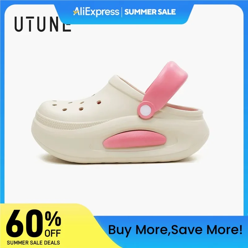 UTUNE Thick Sole Women's Sandals Summer 6cm Heels Garden Beach Hole Shoes for Women Outdoor EVA Soft Sole Couple Luxury Slides
UTUNE Thick Sole Women's Sandals Summer 6cm Heels Garden Beach Hole Shoes for Women Outdoor EVA Soft Sole Couple Luxury Slides