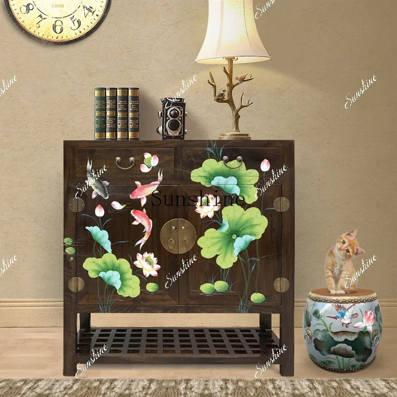 Door shoe cabinet, camphor wood, solid wood, Chinese large-capacity entrance, multi-function, balcony lockerYY
Door shoe cabinet, camphor wood, solid wood, Chinese large-capacity entrance, multi-function, balcony lockerYY