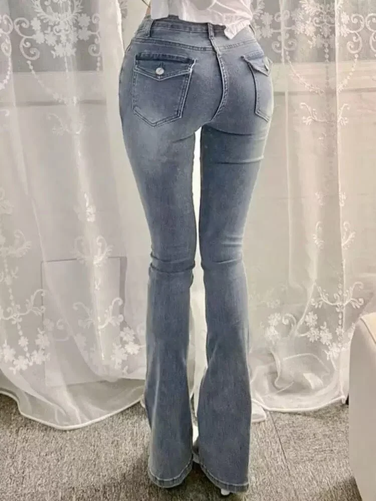 American Retro Sexy Slim High Waist Flared Jeans Simple Butt Lifting ket Floor-Length Pants Cotton Stretch Denim Ladies
American Retro Sexy Slim High Waist Flared Jeans Simple Butt Lifting ket Floor-Length Pants Cotton Stretch Denim Ladies