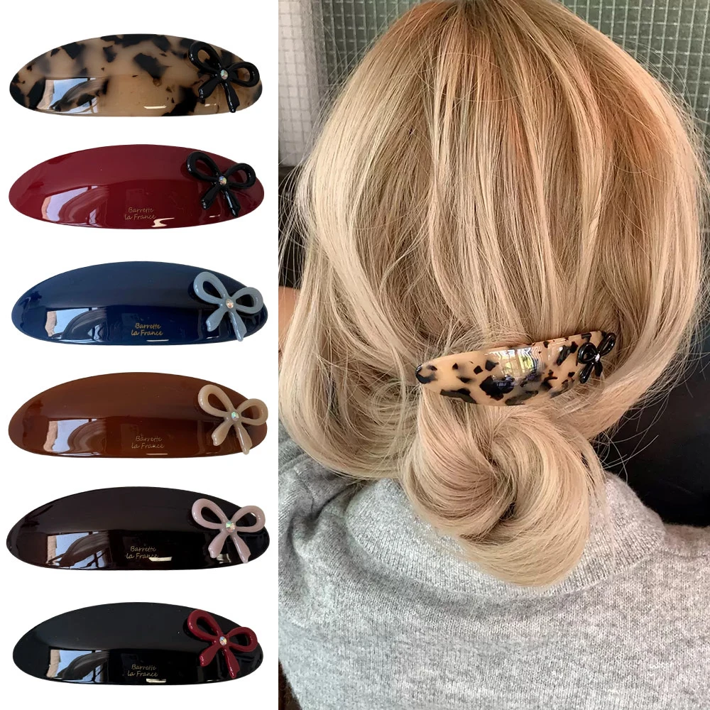Шпилька для волос в форме дуги, верхняя заколка с бантом, зажим для хвоста, большой ацетатный эллиптический пружинный зажим, овальная заколка для волос с уксусной кислотой, аксессуары для волос
Шпилька для волос в форме дуги, верхняя заколка с бантом, зажим для хвоста, большой ацетатный эллиптический пружинный зажим, овальная заколка для волос с уксусной кислотой, аксессуары для волос