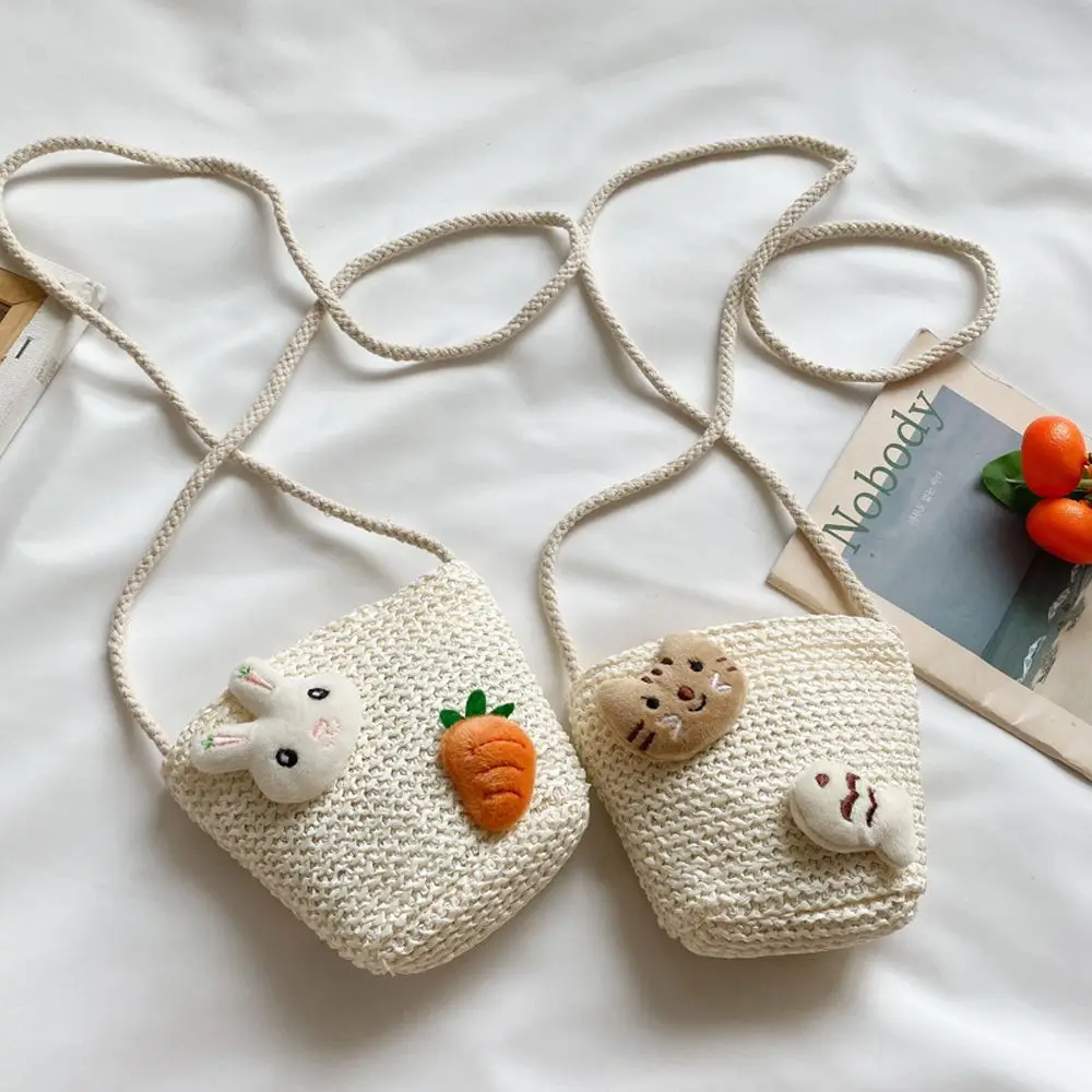 Small Sweet Cartoon Lovely Cute Beach Bohemian Wallet Children's Straw Bag Woven Korean Style Handbag
Small Sweet Cartoon Lovely Cute Beach Bohemian Wallet Children's Straw Bag Woven Korean Style Handbag