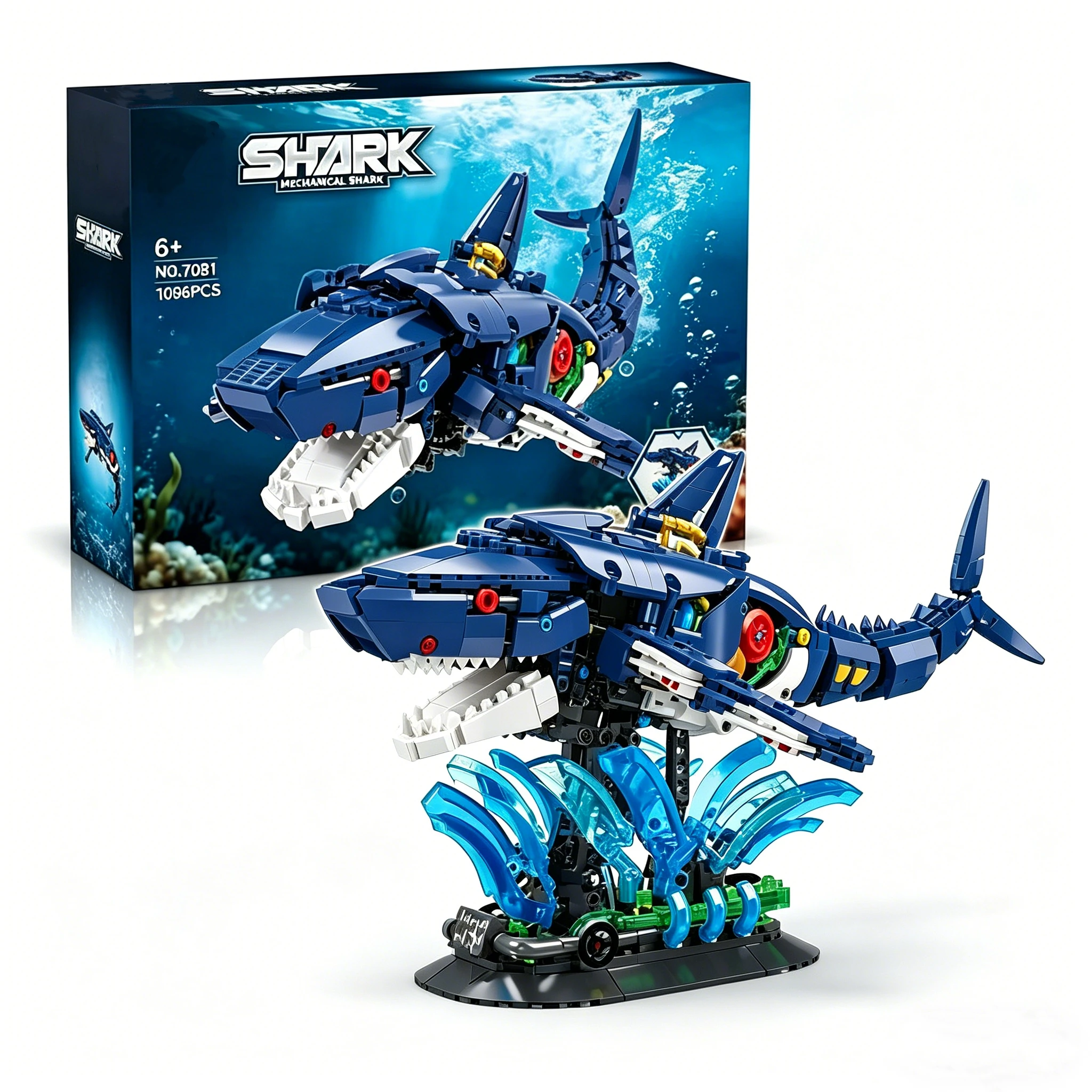 Mechanical Shark and Orca Building Blocks Electric Assembly Model with Moving Parts Marine Animal Perfect Gift for Boys(1096Pcs)
Mechanical Shark and Orca Building Blocks Electric Assembly Model with Moving Parts Marine Animal Perfect Gift for Boys(1096Pcs)