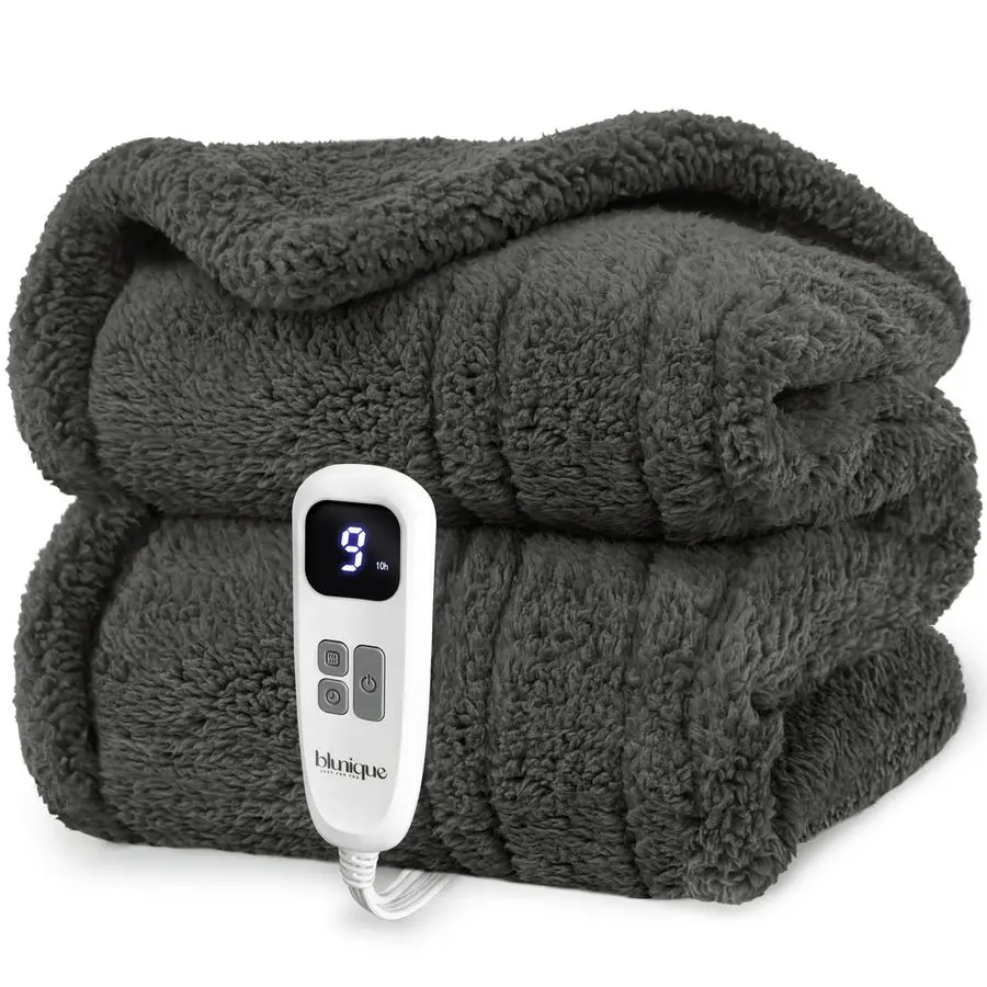 Blanket Electric Blanket Throw Fast Heating Blanket Throw Double Sided Sherpa Ultra Soft Cozy with 10 Heating Levels amp 210 Hou
Blanket Electric Blanket Throw Fast Heating Blanket Throw Double Sided Sherpa Ultra Soft Cozy with 10 Heating Levels amp 210 Hou