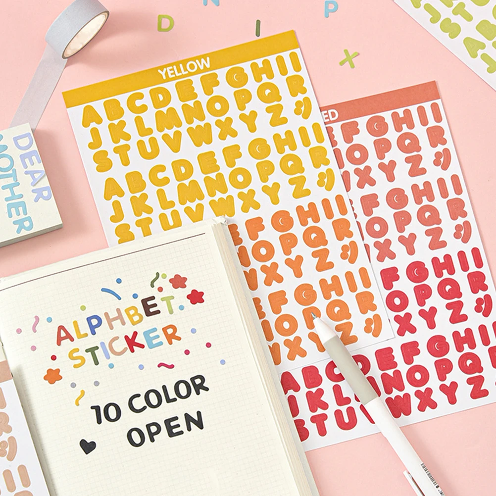 16 Sheets Alphabet Number Stickers Self-Adhesive Decorative Scrapbooking DIY Crafts Decals for Envelope Gift Tag Premium
16 Sheets Alphabet Number Stickers Self-Adhesive Decorative Scrapbooking DIY Crafts Decals for Envelope Gift Tag Premium