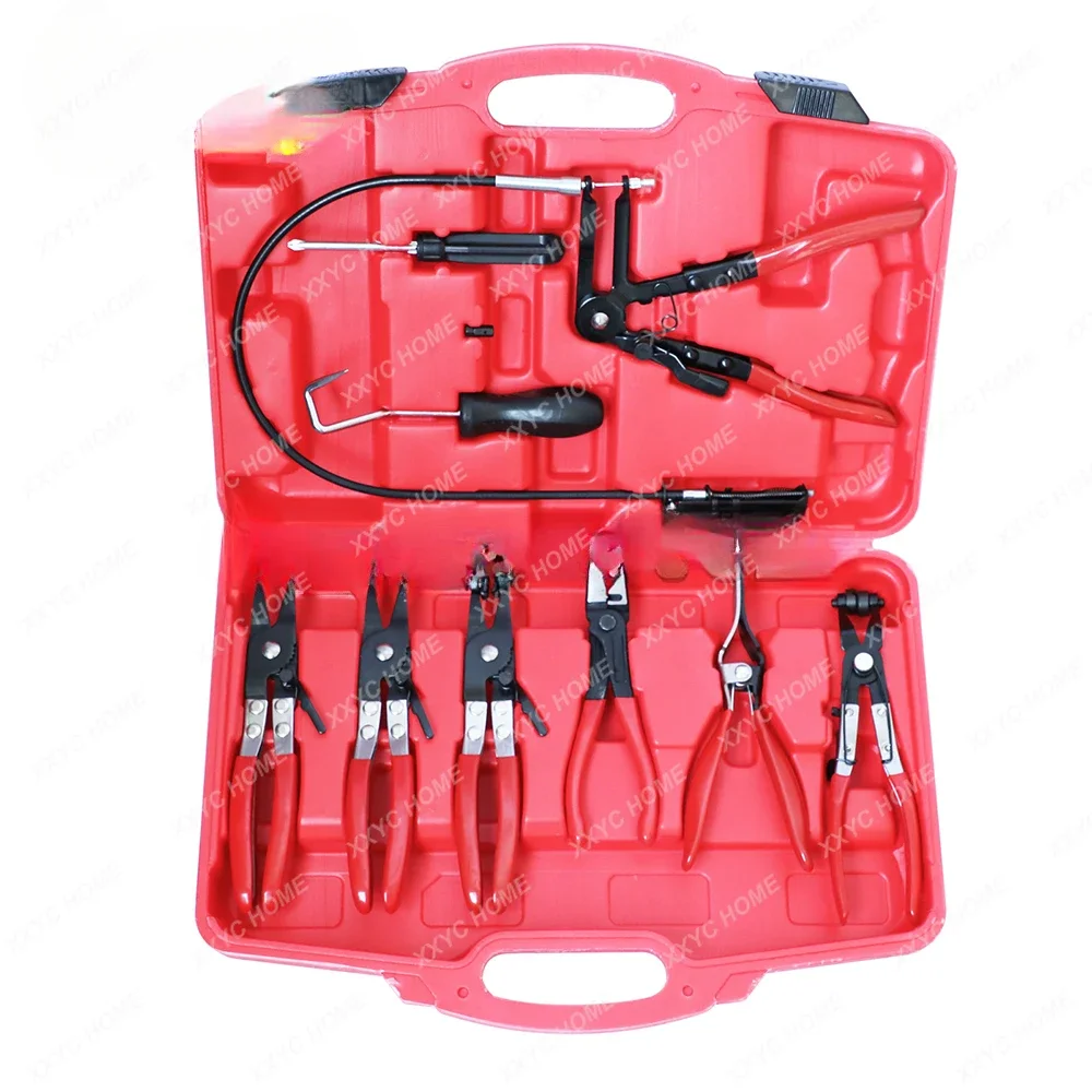 9Pcs Hose Clamp Ring Plier Clip Set Flexible Cable Plier Swivel Jaw Tool Remover Auto Hand Tool Set
9Pcs Hose Clamp Ring Plier Clip Set Flexible Cable Plier Swivel Jaw Tool Remover Auto Hand Tool Set