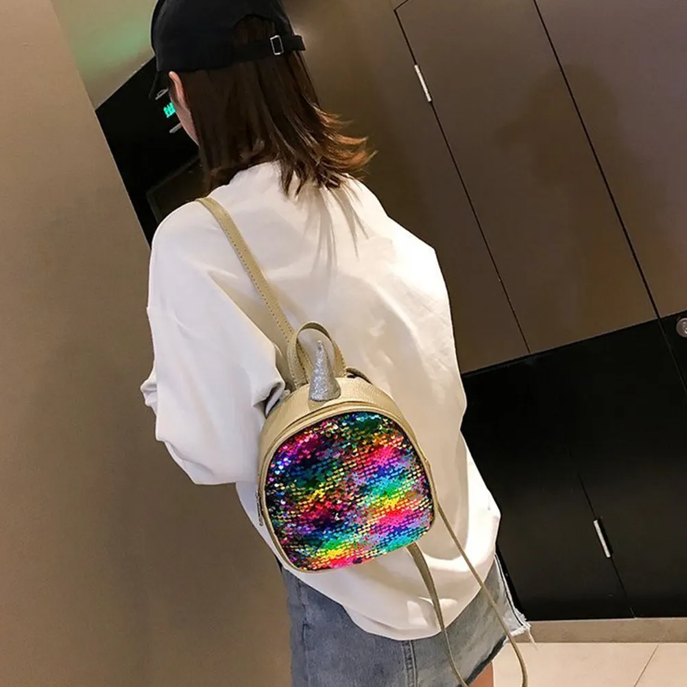 Fashion Unicorn Sequin PU Backpack Women Elegant High-End Craftsmanship Multiple Pockets Smooth Zipper Anti-Theft School
Fashion Unicorn Sequin PU Backpack Women Elegant High-End Craftsmanship Multiple Pockets Smooth Zipper Anti-Theft School