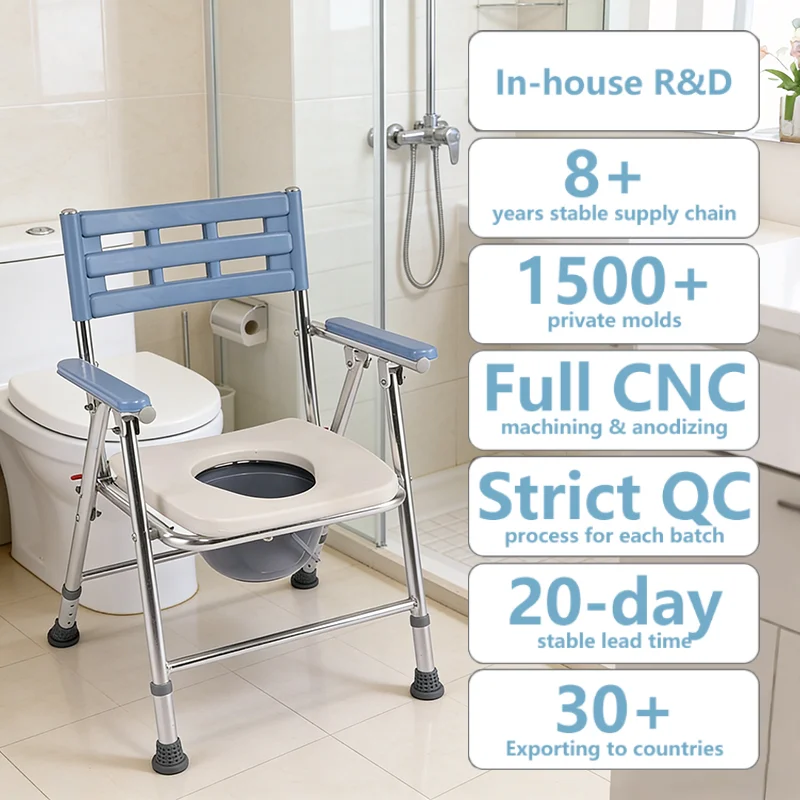 Simplywalk Aluminum Alloy 100KG Bath Shower Chair Adjustable Nursing Home Pregnant Woman UKCA Distributor Support
Simplywalk Aluminum Alloy 100KG Bath Shower Chair Adjustable Nursing Home Pregnant Woman UKCA Distributor Support