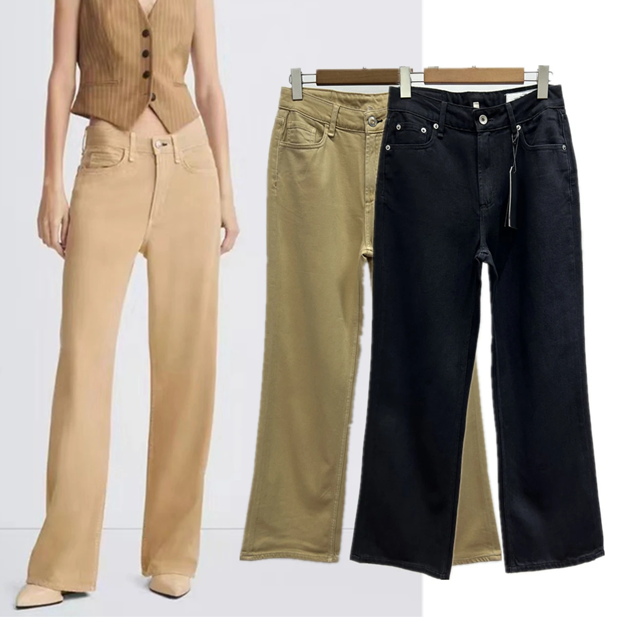 Jenny&Dave 2026 Minimalist Women's Jeans French Commuting Casual Mid Waist Lyocell Wide Leg Jeans Straight Denim Pants Women
Jenny&Dave 2026 Minimalist Women's Jeans French Commuting Casual Mid Waist Lyocell Wide Leg Jeans Straight Denim Pants Women