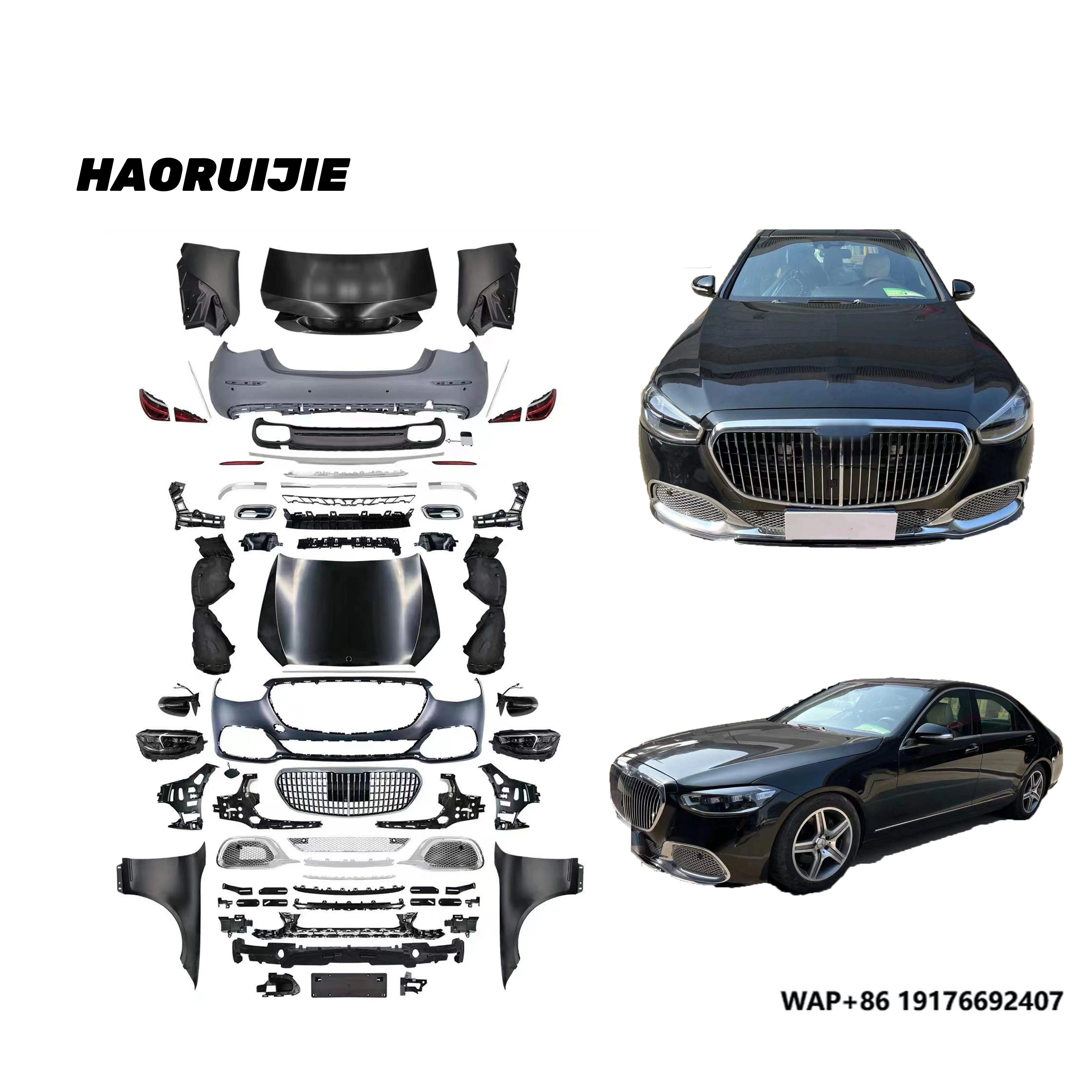 Modification Kit W221 Upgrade to W223 Body Kits for Mercedes benz S Class W222 Facelift to 2021 ’Maybach Car Bumper
Modification Kit W221 Upgrade to W223 Body Kits for Mercedes benz S Class W222 Facelift to 2021 ’Maybach Car Bumper