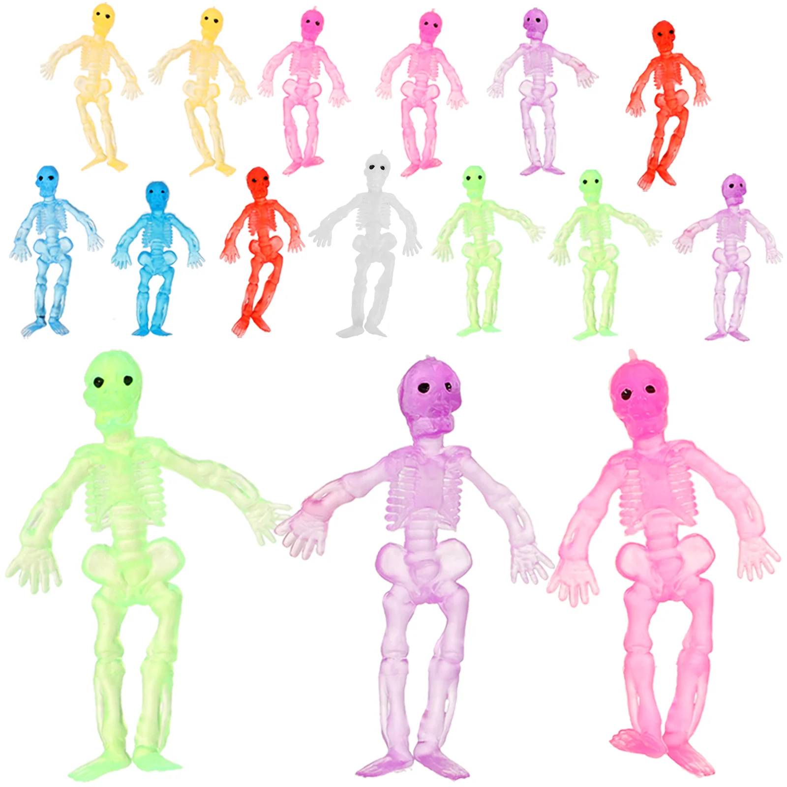 20 Pcs Mini Colorful Model Toys Stretchy Party Gifts Halloween Decorations Kids Playthings Fun Skulls
20 Pcs Mini Colorful Model Toys Stretchy Party Gifts Halloween Decorations Kids Playthings Fun Skulls