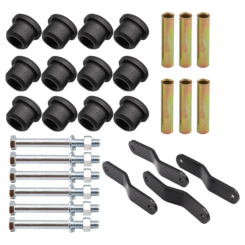 Spring Shackle & Bushing And Sleeve & Screw Kit For Club Car DS Golf Cart 8755 1015583 101558302 1012303 1012304/7569
Spring Shackle & Bushing And Sleeve & Screw Kit For Club Car DS Golf Cart 8755 1015583 101558302 1012303 1012304/7569