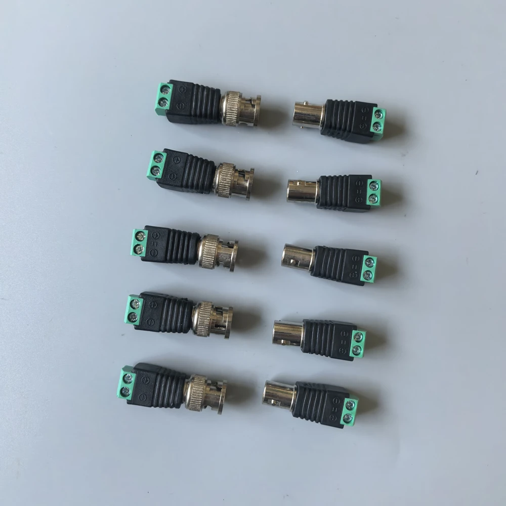 1/2/5/10/20 Pairs BNC Male Female Plug Screw Terminal Connector To Cat5e Adapter Connectors and Solderless Video Balun Connector
1/2/5/10/20 Pairs BNC Male Female Plug Screw Terminal Connector To Cat5e Adapter Connectors and Solderless Video Balun Connector