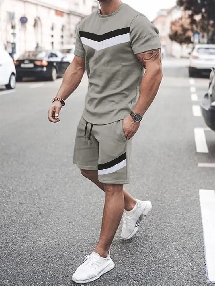 Casual Outdoor Business T-shirt, Men's Summer Sweatshirt, Round-neck Short-sleeved Suit, Lace-up Elastic Band Shorts
Casual Outdoor Business T-shirt, Men's Summer Sweatshirt, Round-neck Short-sleeved Suit, Lace-up Elastic Band Shorts
