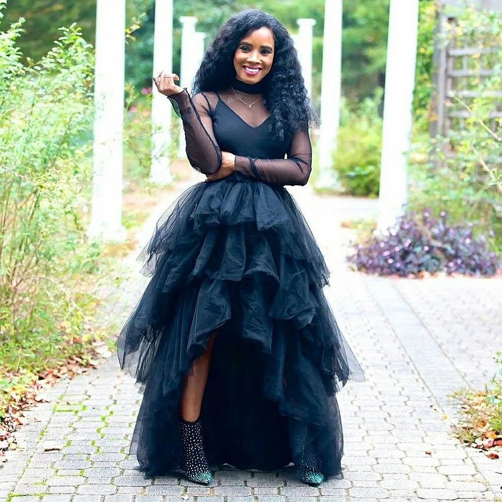 Black High Low Tulle Skirt For Women Tiered Layers Girls Birthday Skirt Long Maxi Skirt Girls Party Wear
Black High Low Tulle Skirt For Women Tiered Layers Girls Birthday Skirt Long Maxi Skirt Girls Party Wear