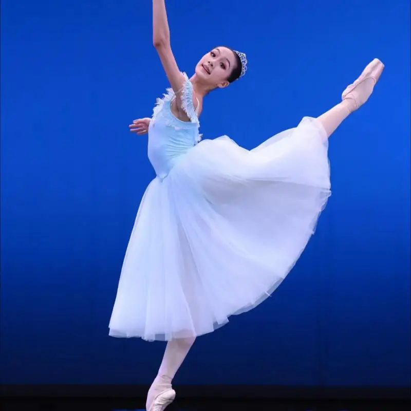 Blue Adults Women Girls Ballet Costume Professional Dance Skirt Ballet Garment Classical Dance Long Dresses Ballerina Clothes
Blue Adults Women Girls Ballet Costume Professional Dance Skirt Ballet Garment Classical Dance Long Dresses Ballerina Clothes