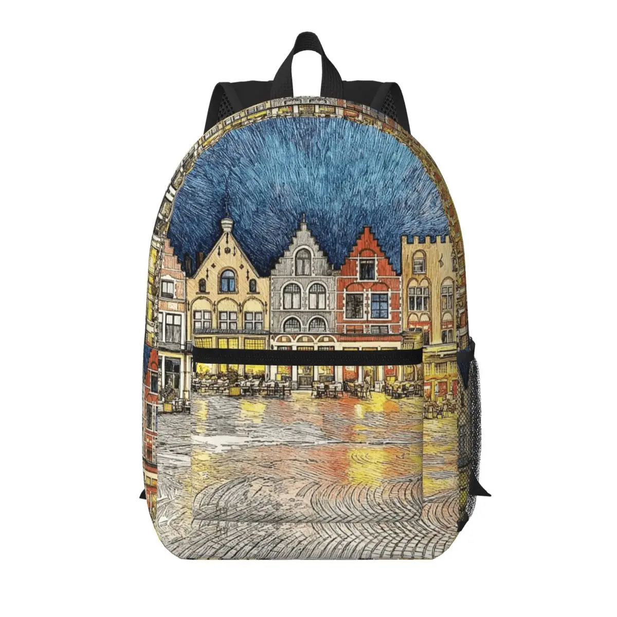 Bruges Market Square In The Evening Student Backpack School Bag Hiking Travel Daypack for Boys Girls Bookbag Shoulder Bags
Bruges Market Square In The Evening Student Backpack School Bag Hiking Travel Daypack for Boys Girls Bookbag Shoulder Bags