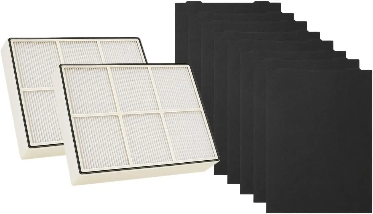 HEPA Filter with 4 Pre-Carbon Filters for Air Purifiers, Replaces Part #1183051, 2 Sets
HEPA Filter with 4 Pre-Carbon Filters for Air Purifiers, Replaces Part #1183051, 2 Sets