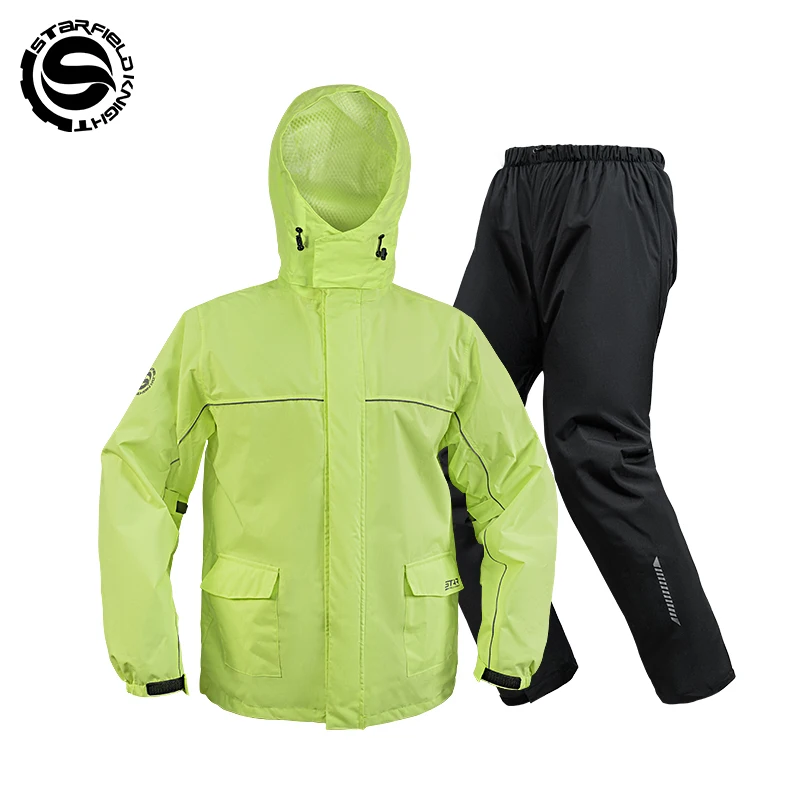 SFK New Motorcycle Rider Raincoat Suit Split Type Waterproof Raincoat Rainpants 2Pcs/set Men Women Riding Rain Clothes Equipment
SFK New Motorcycle Rider Raincoat Suit Split Type Waterproof Raincoat Rainpants 2Pcs/set Men Women Riding Rain Clothes Equipment
