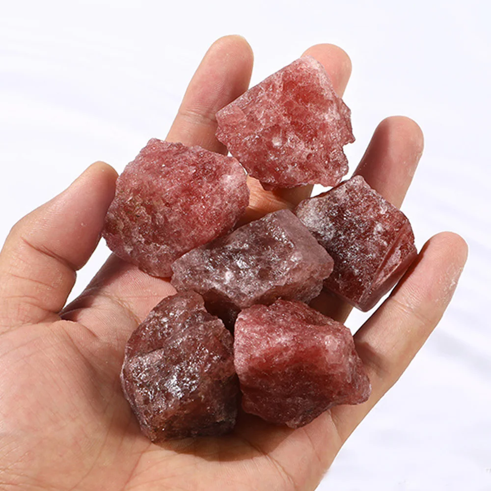 Natural Red Strawberry Quartz Rough Stone Minerals Specimen Healing Crystals Aquarium Bonsai Decoration
Natural Red Strawberry Quartz Rough Stone Minerals Specimen Healing Crystals Aquarium Bonsai Decoration