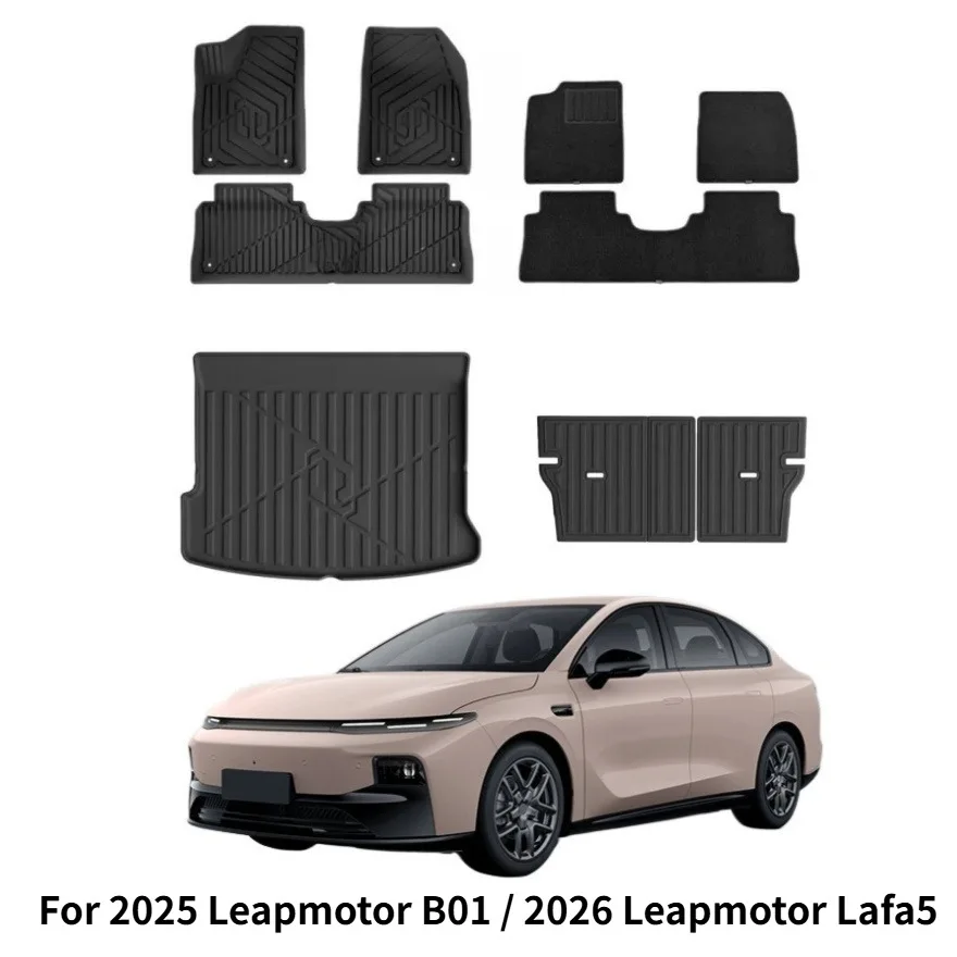 For 2025 Leapmotor B01 / 2026 Leapmotor Lafa5 Car Floor Mats TPE Floor Mats Trunk Mats
For 2025 Leapmotor B01 / 2026 Leapmotor Lafa5 Car Floor Mats TPE Floor Mats Trunk Mats
