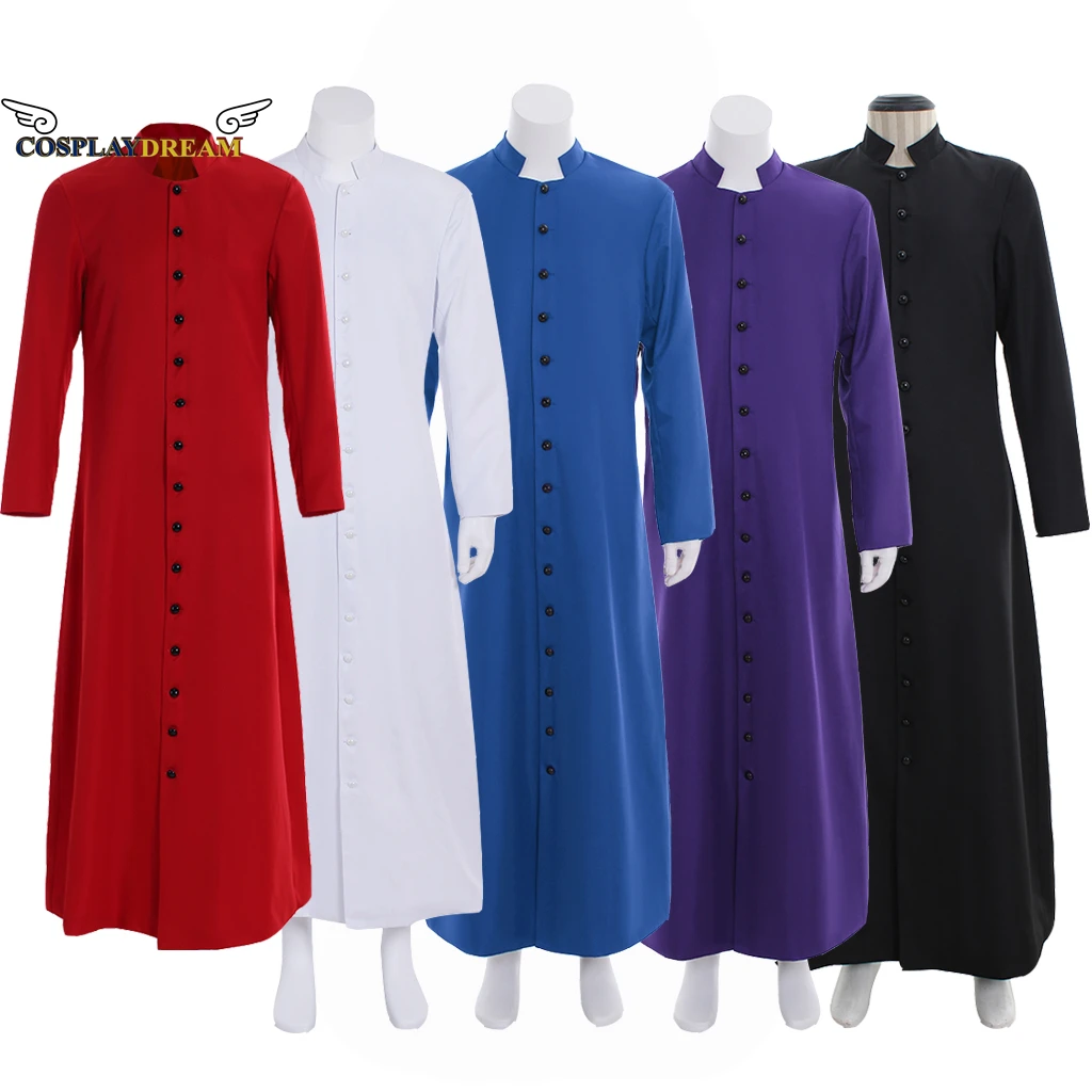 Custom Made Single Breasted Roman Pastor Robe Cassock Clergy Vestment Costume Pulpit Cassock Costume Medieval Mens Clergy Robe
Custom Made Single Breasted Roman Pastor Robe Cassock Clergy Vestment Costume Pulpit Cassock Costume Medieval Mens Clergy Robe