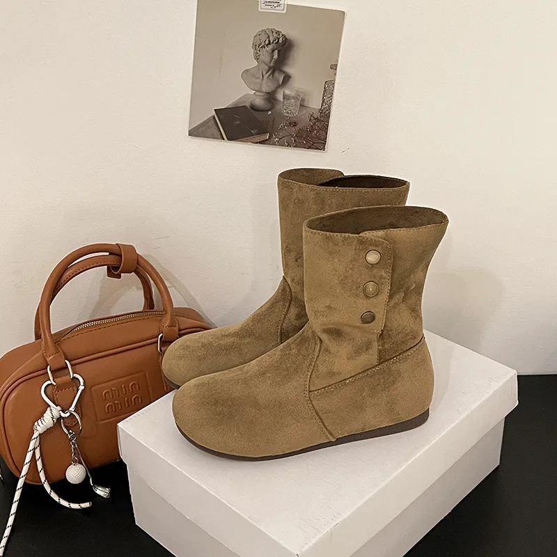 Retro Stacked Boots 2025 Autumn/Winter Collection Coarse Heel Round Head Western Cowboy Boots Fashion Women's Boots
Retro Stacked Boots 2025 Autumn/Winter Collection Coarse Heel Round Head Western Cowboy Boots Fashion Women's Boots