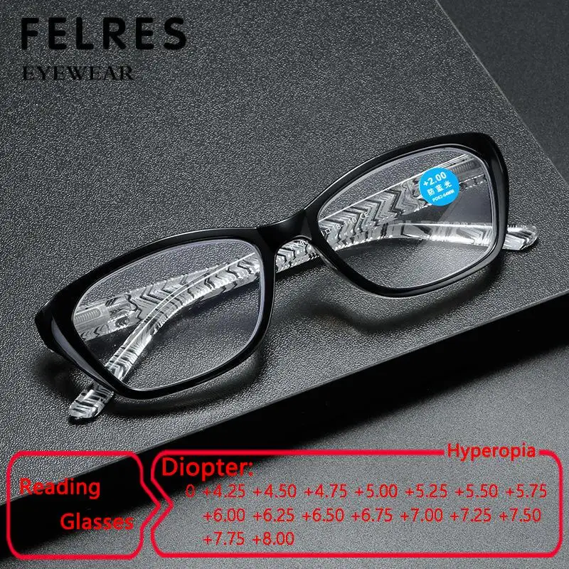 Brand Design Cat Eye Reading Glasses Women Finished Presbyopia Glasses Readers Old People Highly Diopter +4.5 5.5 6.5 7.0 8.0
Brand Design Cat Eye Reading Glasses Women Finished Presbyopia Glasses Readers Old People Highly Diopter +4.5 5.5 6.5 7.0 8.0