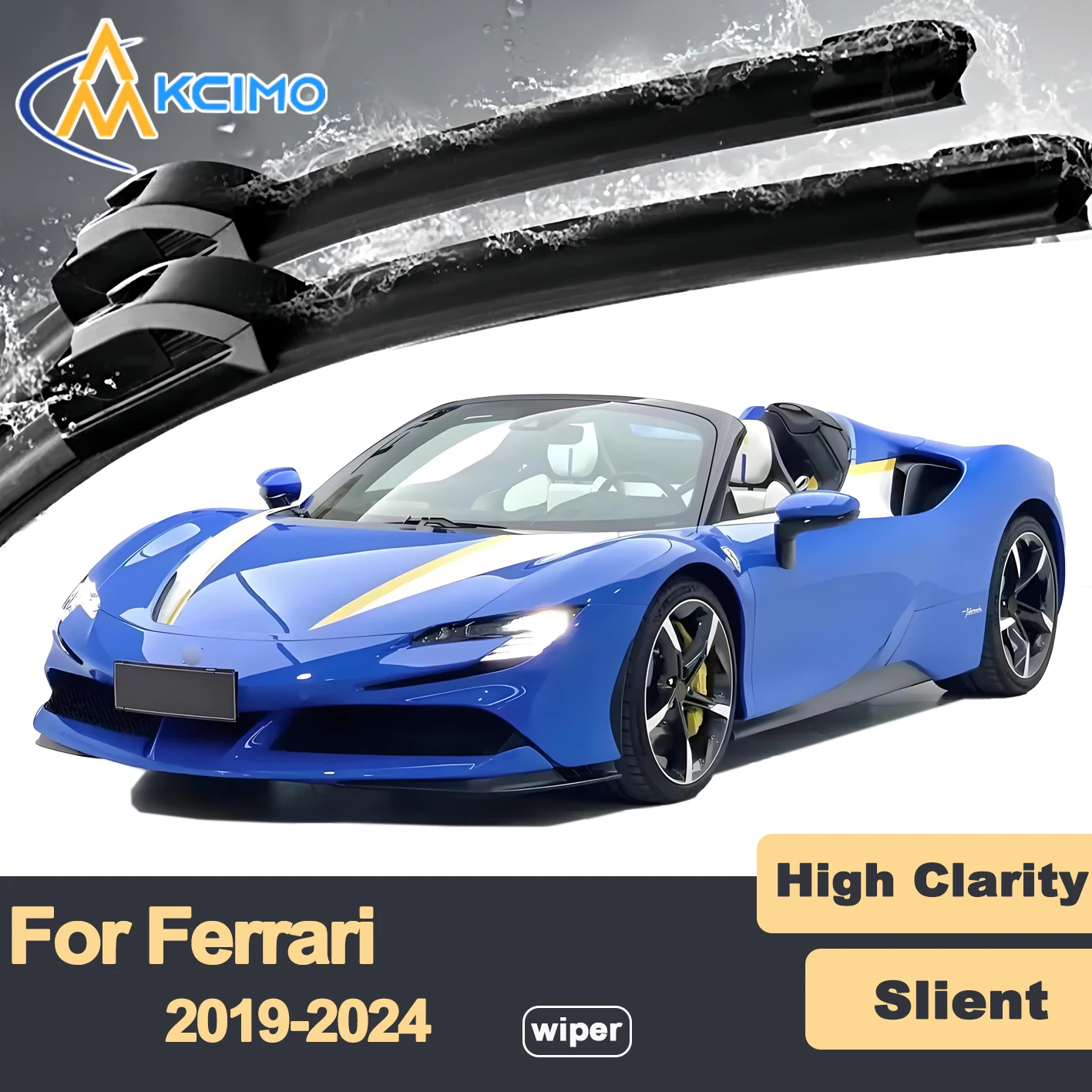 Premium Rubber Durable Silent Windshield Wiper Blades 2pcs for Ferrari SF90 Stradale SF90 Spider F173 2019-2024
Premium Rubber Durable Silent Windshield Wiper Blades 2pcs for Ferrari SF90 Stradale SF90 Spider F173 2019-2024