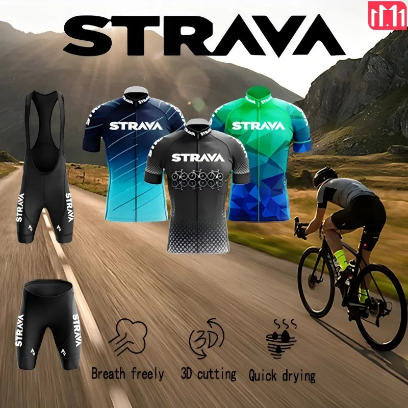 STRAVA Men's Cycling Jacket Mountain Biking Outdoor Cycling Gear Christmas Camping Cycling Short Sleeve Cycling Tracksuit Set
STRAVA Men's Cycling Jacket Mountain Biking Outdoor Cycling Gear Christmas Camping Cycling Short Sleeve Cycling Tracksuit Set