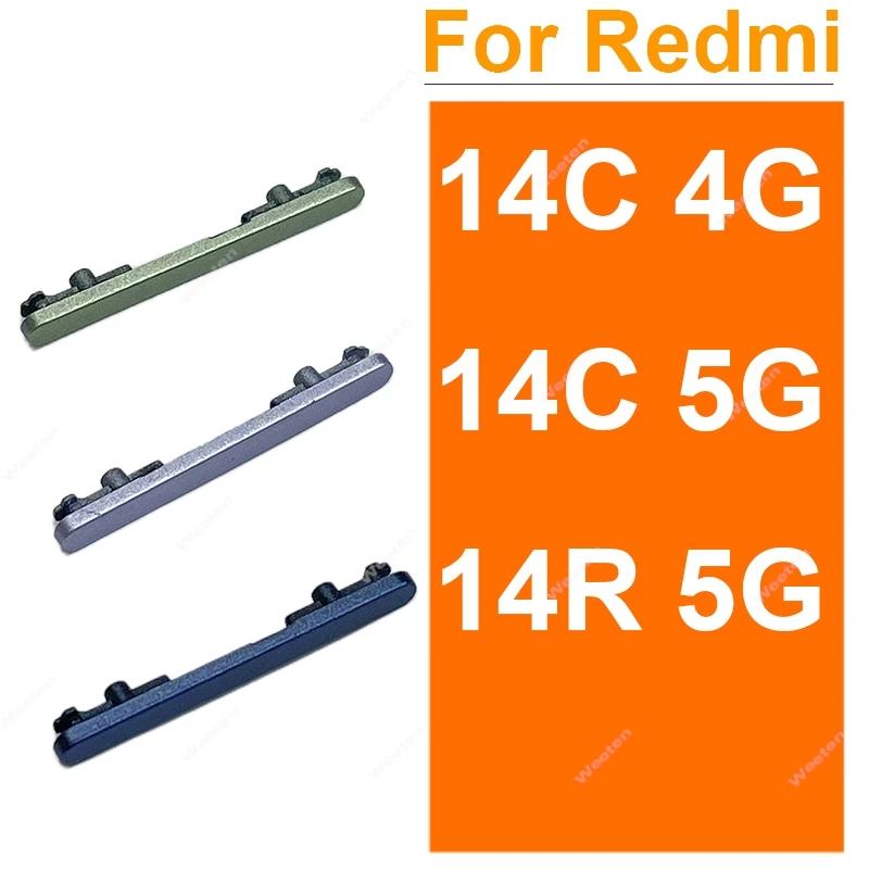 Volume Side Button For Xiaomi Redmi 14C 14R 4G 5G Power Button Up Down Volume Side Key Replacement Repair Parts
Volume Side Button For Xiaomi Redmi 14C 14R 4G 5G Power Button Up Down Volume Side Key Replacement Repair Parts