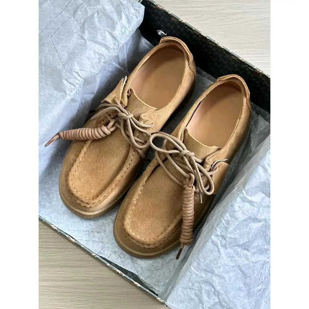 2025 genuine leather kangaroo shoes spring and autumn new lace-up retro flat-bottomed casual platform sports shoes
2025 genuine leather kangaroo shoes spring and autumn new lace-up retro flat-bottomed casual platform sports shoes