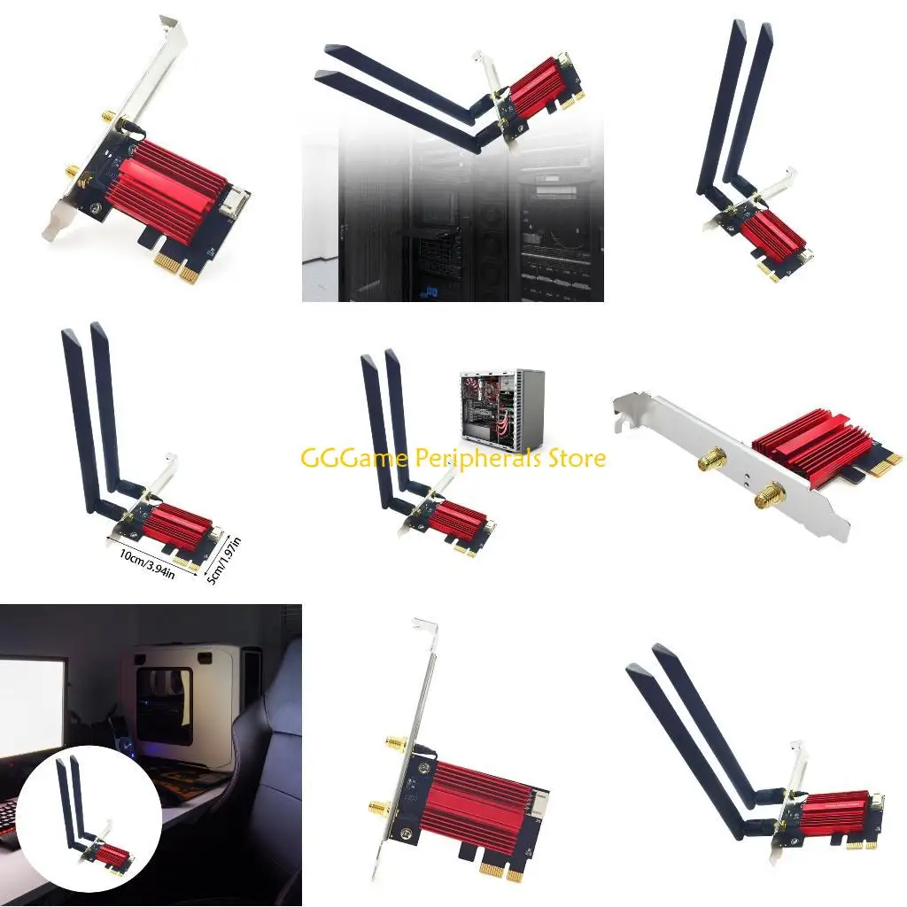 U55B WiFi 5 PCIE Wireless Adapter Networking Card Bluetooth-compatible Double Band
U55B WiFi 5 PCIE Wireless Adapter Networking Card Bluetooth-compatible Double Band