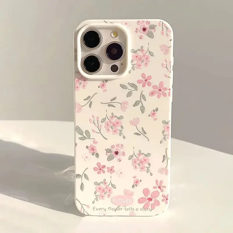 Green Leaf Pink Flower Print Phone Case For iPhone 11 12 13 14 15 16 Pro Max XS X XR 7 8 Plus 16e SE 2022 Shockproof Soft Cover 
Green Leaf Pink Flower Print Phone Case For iPhone 11 12 13 14 15 16 Pro Max XS X XR 7 8 Plus 16e SE 2022 Shockproof Soft Cover