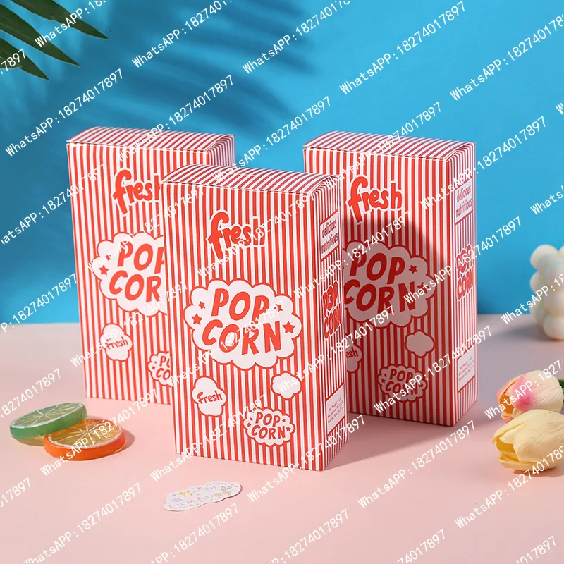 50pcs Popcorn Packaging Box Snack Treats Food Paper Container Wedding Birthday Party Movie Night Supplies Carnival
50pcs Popcorn Packaging Box Snack Treats Food Paper Container Wedding Birthday Party Movie Night Supplies Carnival