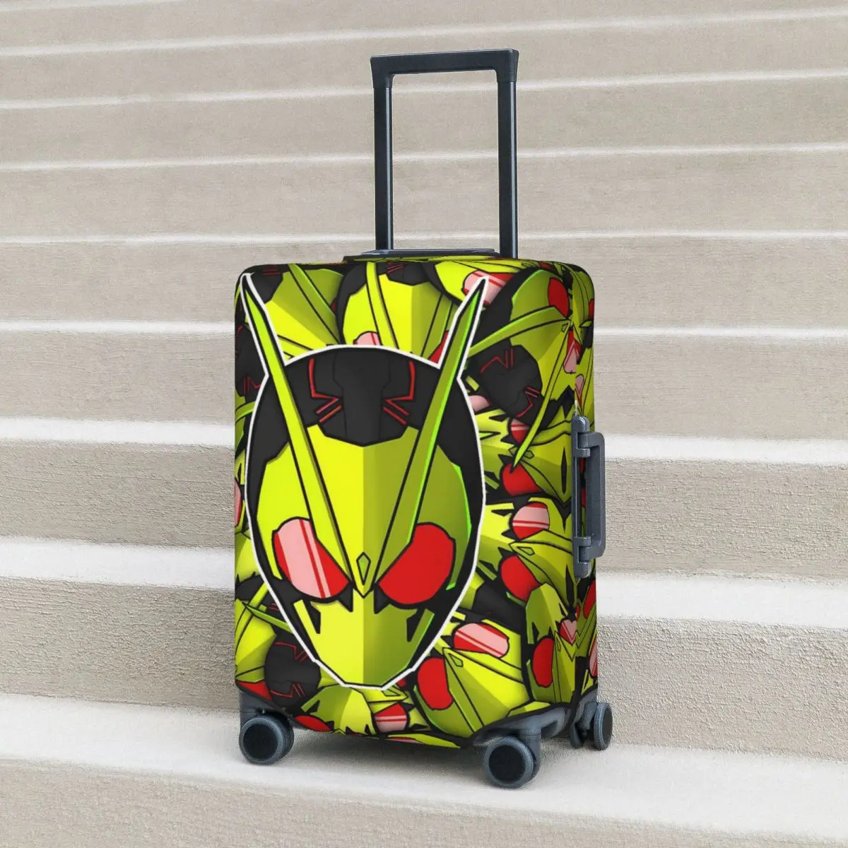 Lime Green Fragment Kamen Rider Suitcase Cover Holiday Cruise Trip Practical Luggage Accesories Protector
Lime Green Fragment Kamen Rider Suitcase Cover Holiday Cruise Trip Practical Luggage Accesories Protector