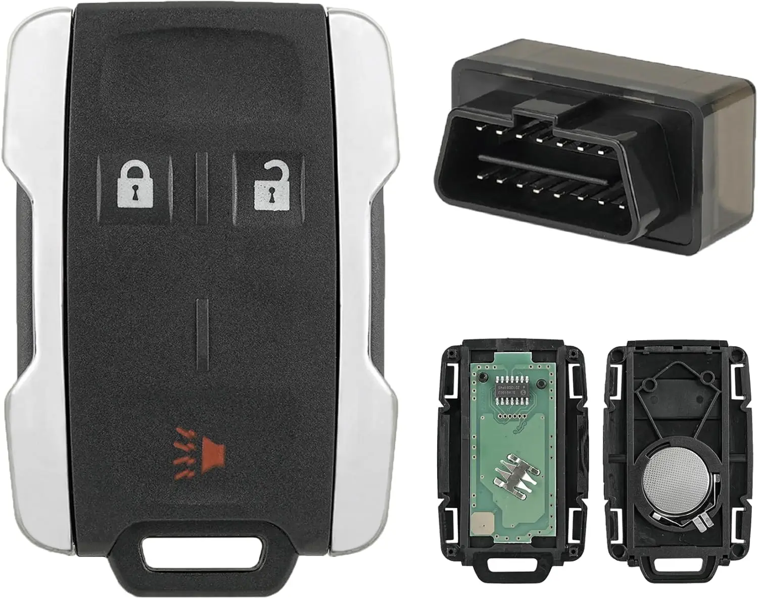 Набор OBD для Chevrolet GMC 2 + 1 ключ, дистанционный ключ 315, частота M3N32337100, серебряная рамка с номером. 2 OBD-программатора: J104+OBD-02
Набор OBD для Chevrolet GMC 2 + 1 ключ, дистанционный ключ 315, частота M3N32337100, серебряная рамка с номером. 2 OBD-программатора: J104+OBD-02
