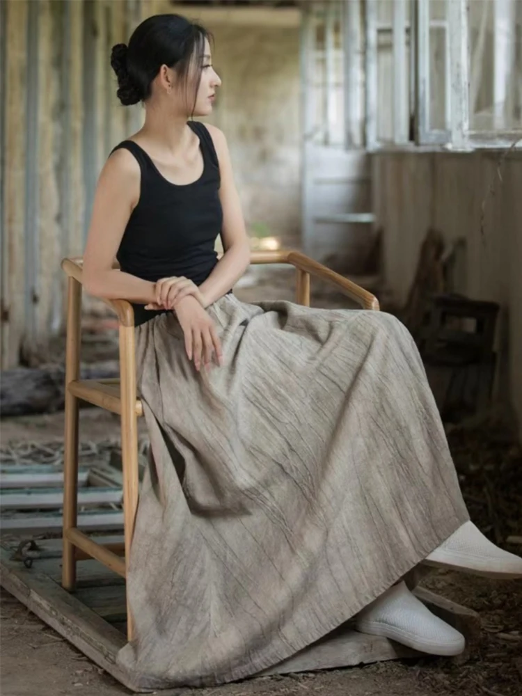 Женская летняя тонкая юбка трапециевидной формы с драпировкой в стиле ретро, тонкая широкая юбка трапециевидной формы с высокой талией, юбка миди для поездок на работу
Женская летняя тонкая юбка трапециевидной формы с драпировкой в стиле ретро, тонкая широкая юбка трапециевидной формы с высокой талией, юбка миди для поездок на работу