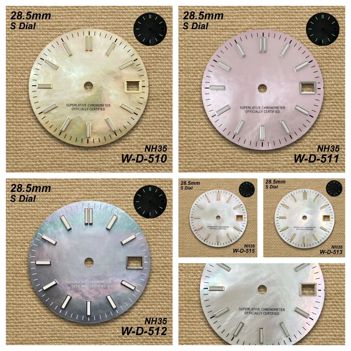28.5mm S Logo Fritillaria Dial Fit NH35/NH36/4R/7S Japanese Movement Green Luminous High-Quality Watch Modification Accessories
28.5mm S Logo Fritillaria Dial Fit NH35/NH36/4R/7S Japanese Movement Green Luminous High-Quality Watch Modification Accessories