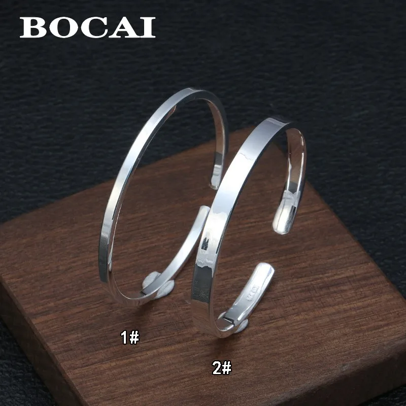 BOCAI Wholesale Pure 999 Silver Jewelry Men's and Women's Bracelets Solid Glossy Simple and Fashionable Couple Jewelry
BOCAI Wholesale Pure 999 Silver Jewelry Men's and Women's Bracelets Solid Glossy Simple and Fashionable Couple Jewelry