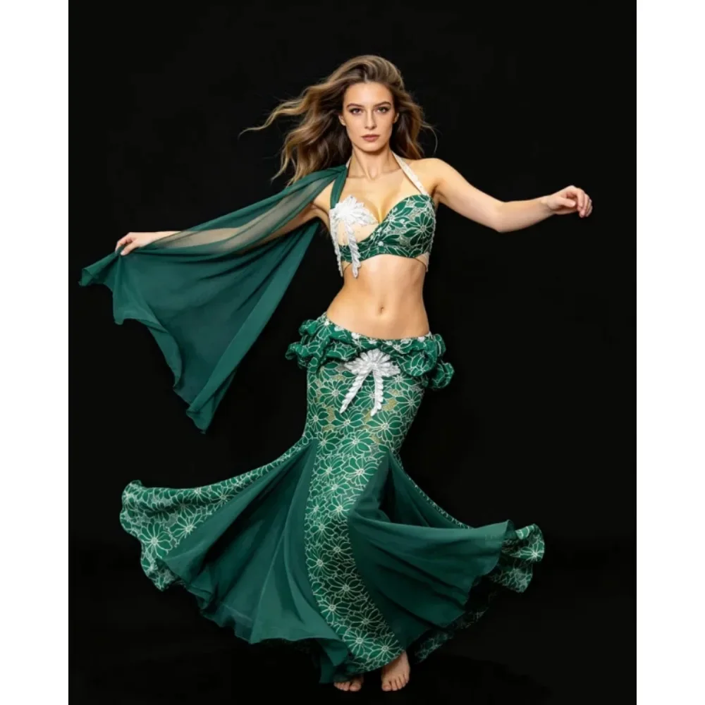 Women's Oriental Belly Dance Performance Dress Set with Sequins, Tassels, Polyester Spandex, M-L Size, Stage Party, Competition
Women's Oriental Belly Dance Performance Dress Set with Sequins, Tassels, Polyester Spandex, M-L Size, Stage Party, Competition