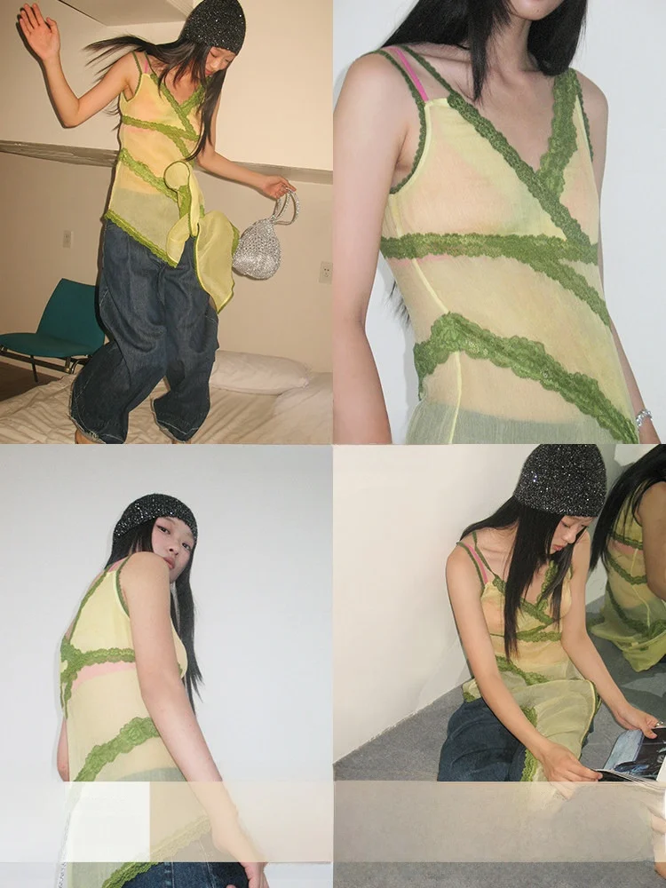 Шелковый асимметричный топ на бретелях с кружевом, цветной блок, для танцев, уличного стиля, приталенный, средней длины, из китайского шелка
Шелковый асимметричный топ на бретелях с кружевом, цветной блок, для танцев, уличного стиля, приталенный, средней длины, из китайского шелка