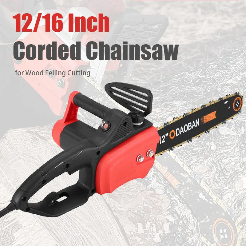New High Power 12/16 Inch Corded Chainsaw 220V handheld AC household Brushless Electric Chain ChainSaw for Wood Felling Cutting
New High Power 12/16 Inch Corded Chainsaw 220V handheld AC household Brushless Electric Chain ChainSaw for Wood Felling Cutting