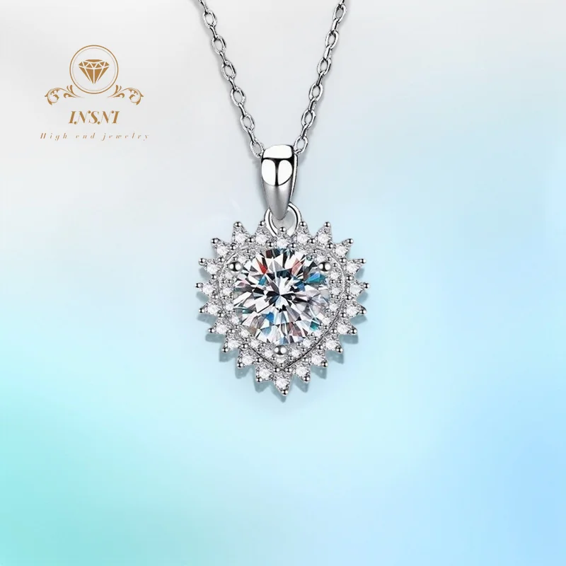 2CT D Color Moissanite S925 Silver Heartfelt Love Pendant Necklace Women's Jewelry GBA Certified Free Gift box for Her
2CT D Color Moissanite S925 Silver Heartfelt Love Pendant Necklace Women's Jewelry GBA Certified Free Gift box for Her
