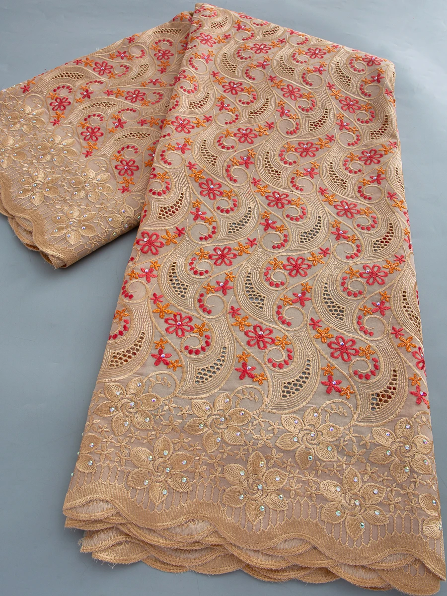 5 Yards African Luxury Lace Fabrics With Stone 2026 High Quality French Cotton Lace Fabric For Sewing Women Party Dresses 4792
5 Yards African Luxury Lace Fabrics With Stone 2026 High Quality French Cotton Lace Fabric For Sewing Women Party Dresses 4792