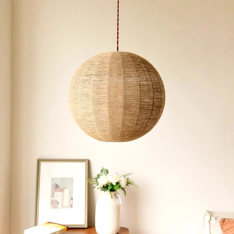 Japanese Pendant Light Nordic Minimalist French Countryside Retro Natural Rustic Living Room Bedroom Home Decorative Lamps
Japanese Pendant Light Nordic Minimalist French Countryside Retro Natural Rustic Living Room Bedroom Home Decorative Lamps